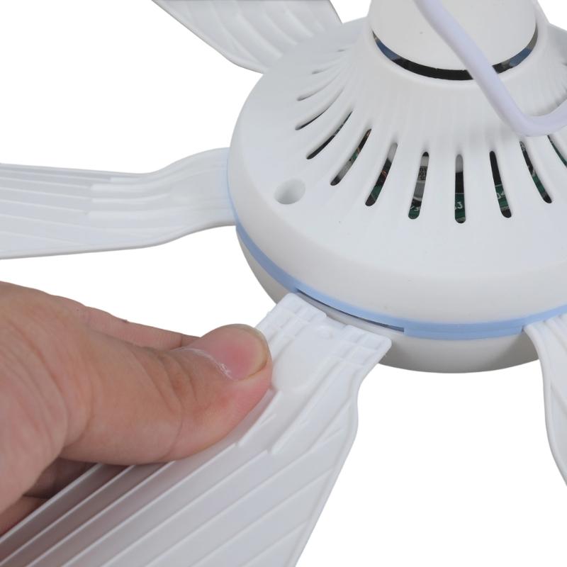 5W 5V Plastic Hanging Fan For Car Tent Garage 16.5 " Leaves 10.7 Foot Cable USB Operated Quiet Operation
