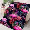 Beautiful Pink Flamingo Cartoon Soft Blanket for Bed Bedroom Sofa Picnic, Throw Blanket for Cover Outdoor Leisure Trip Nap Gifts