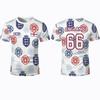2026 New England Flag Print T-Shirt Summer Outdoor Sports Breathable Quick-Drying Soccer Jersey Men's Fan Daily Training Apparel