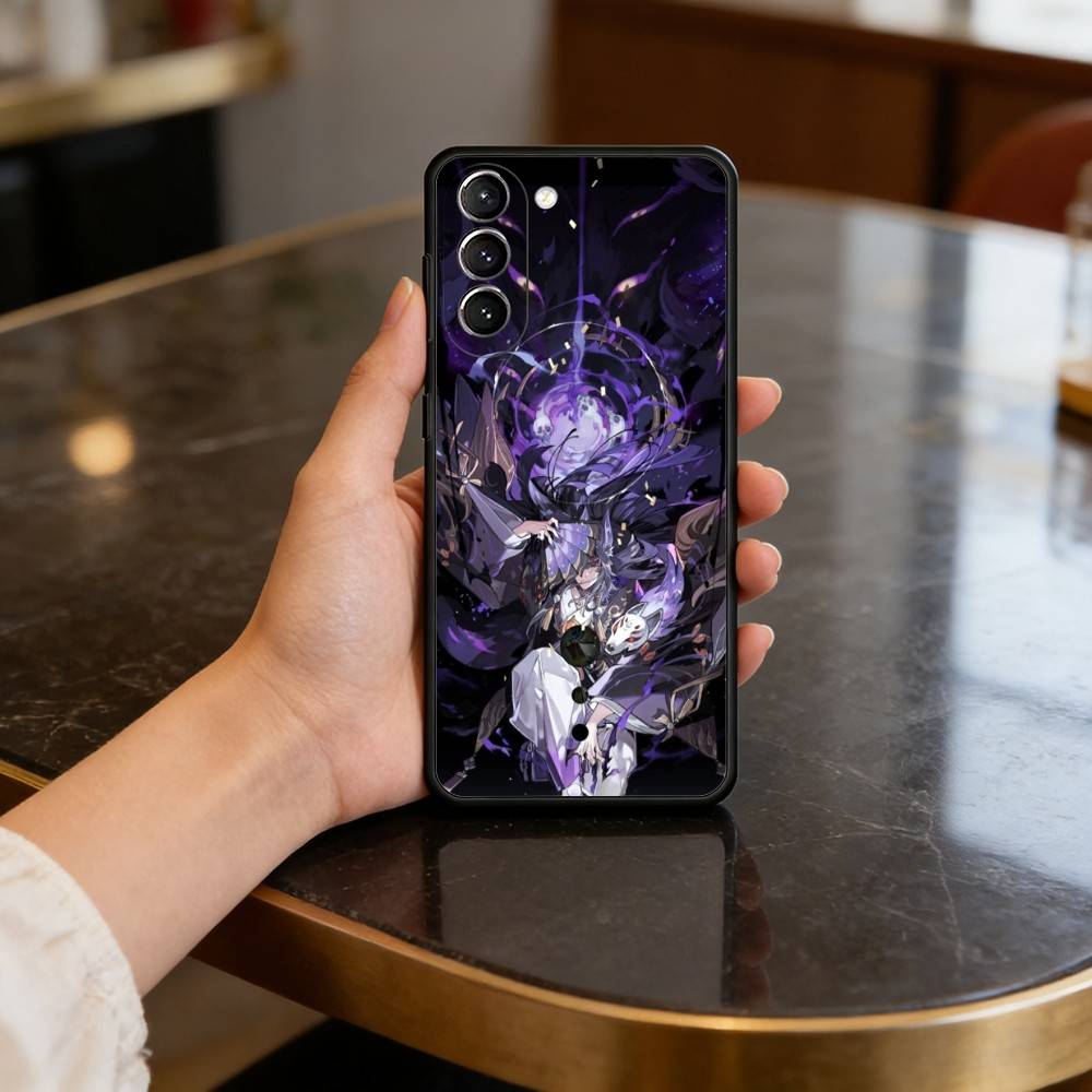

Cool O-Onmyoji Game Phone Case For Samsung S25,24,23,22,30,21,10,9,Ultra,Plus,Lite,FE,4,5 G Soft Black Case Samsung S235G