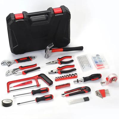 19/43/120 Piece Hand Tool Kit Set with Toolbox MultiFunctional Household DIY Tool Set with Screwdriver Hammer Wrench Pliers Tape