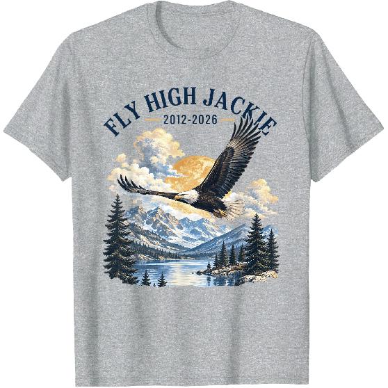 Fly High Jackie, Jackie and Shadow Bald Eagle T-Shirt