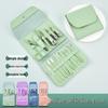 16-Piece Green Nail Clipper and Manicure Set for Home Use