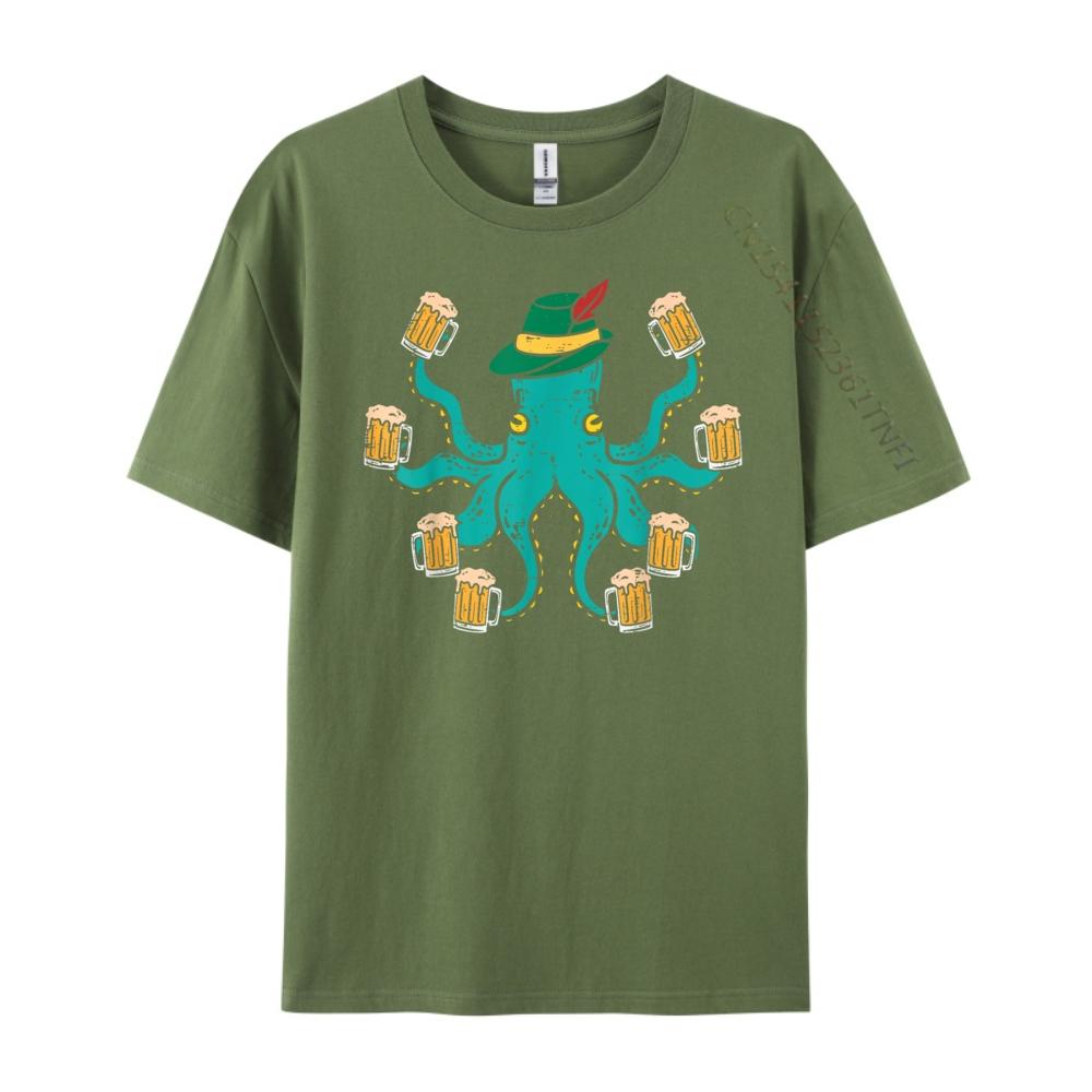 German Octopus Oktoberfest Funny Bavarian Festival T Shirts Men Women Mens Clothing Mens Clothing