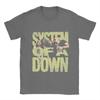 System Of A Down T Shirt Summer  100% Cotton T-Shirts For Men Hippie Casual Tee Shirt Short-Sleeve Y2K Casual Clothes