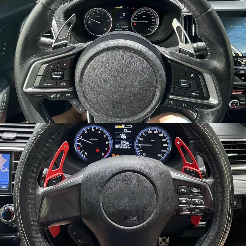 Compatible With 86 GT86 2012 2013 2014 2015 2016 Car Steering Wheel Paddle Shift Extension Shifter Paddle Shift Extension (Red)