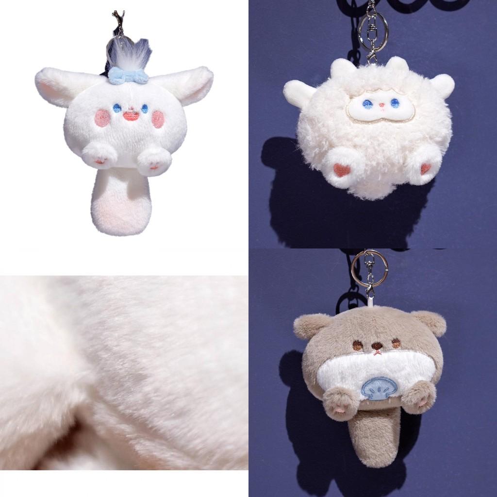 Rozkošný plyšový ovčí klíčenka Roztomilý plyšák přívěsek na tašku Měkký doplněk pro panenky