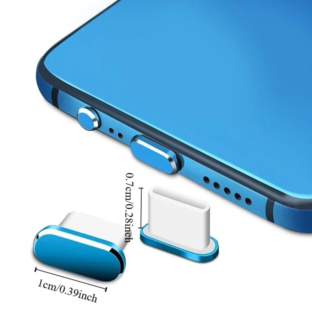 5PCS Port Protector Caps USB Charging Port Protector Charging Port Dust Cover  Cellphone Protection
