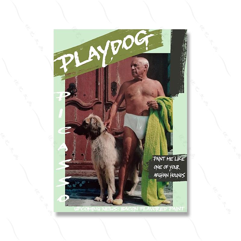 Vintage Fashion Wall Art Poster Print Playdog Retro Canvas Painting Stylish Magazine Living Room Home Decor