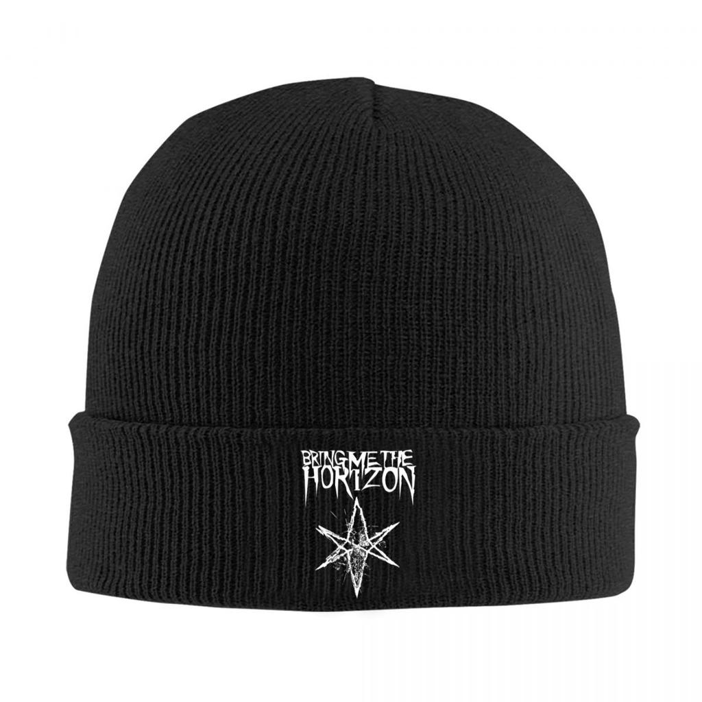 BMTH Horizons Emo Band Knitted Hat Women's Men's Beanie Autumn Winter Hats Acrylic Casual Cap