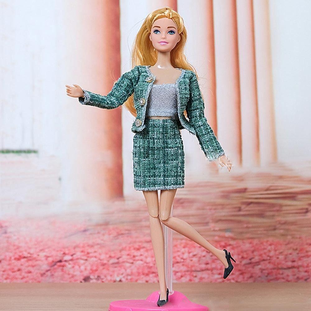 1 Set 30cm Kids Gift Toy DIY Dolls Skirt Girl Clothes Elegant Coat Casual Wear