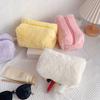 Plush Makeup Bag Lovely Soft Plush Fluffy Makeup Bag Fluffy Makeup Bag Portable Cosmetics Bag for Gi