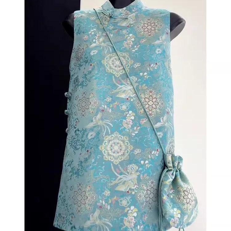 

Дизайн с цветочным принтом, верхняя одежда, повседневный жилет, новая летняя рубашка высокого класса 2025 года M [Recommended within 50kg]