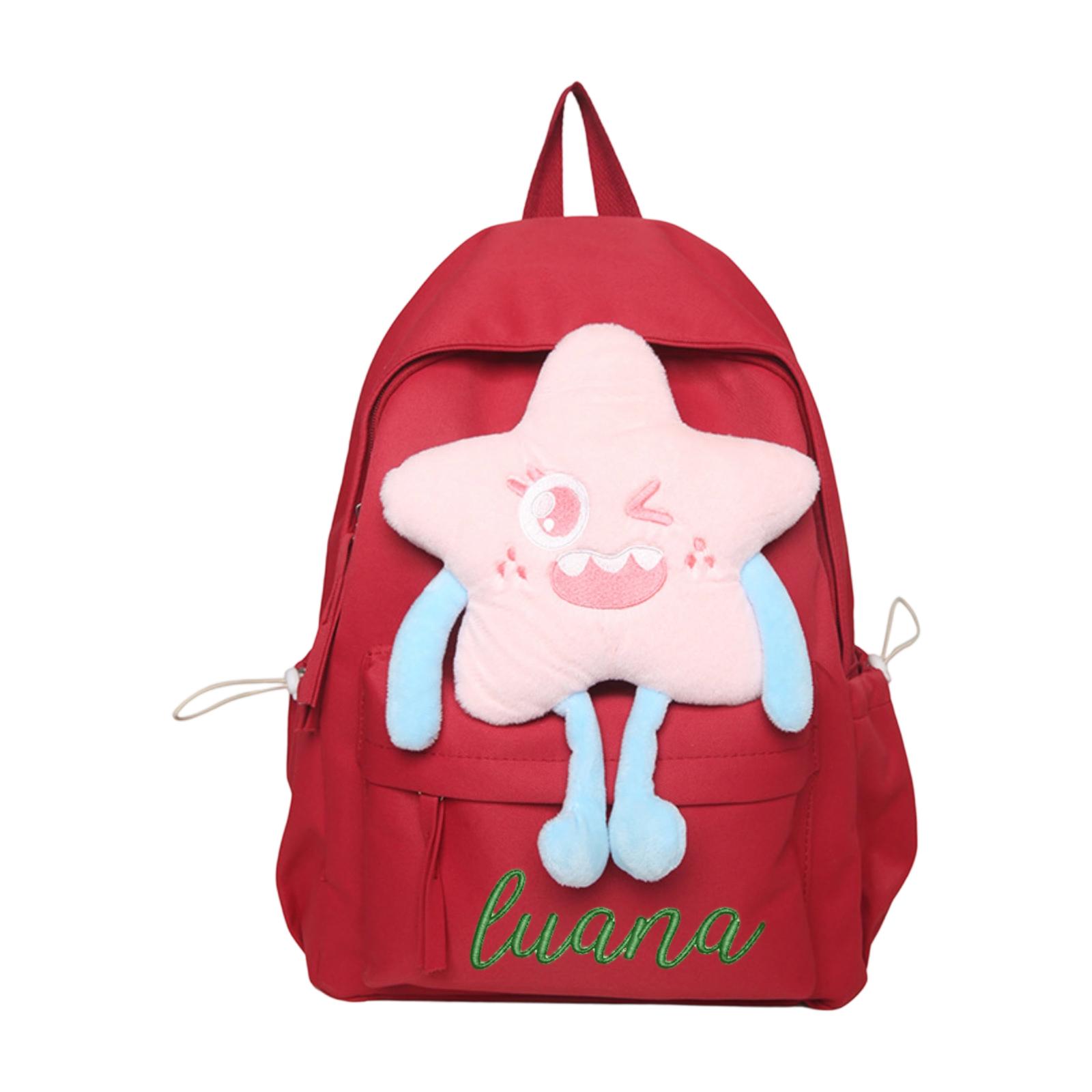 

Personalized Name Toddler Backpack Custom Cute Daycare School Bag For Girls Boys Kids Preschool Backpack One Size красный