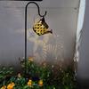 Solar Watering Can with Lights Outdoor Hanging Lantern Metal Waterproof Garden Lights Decorations for Table Patio Yards