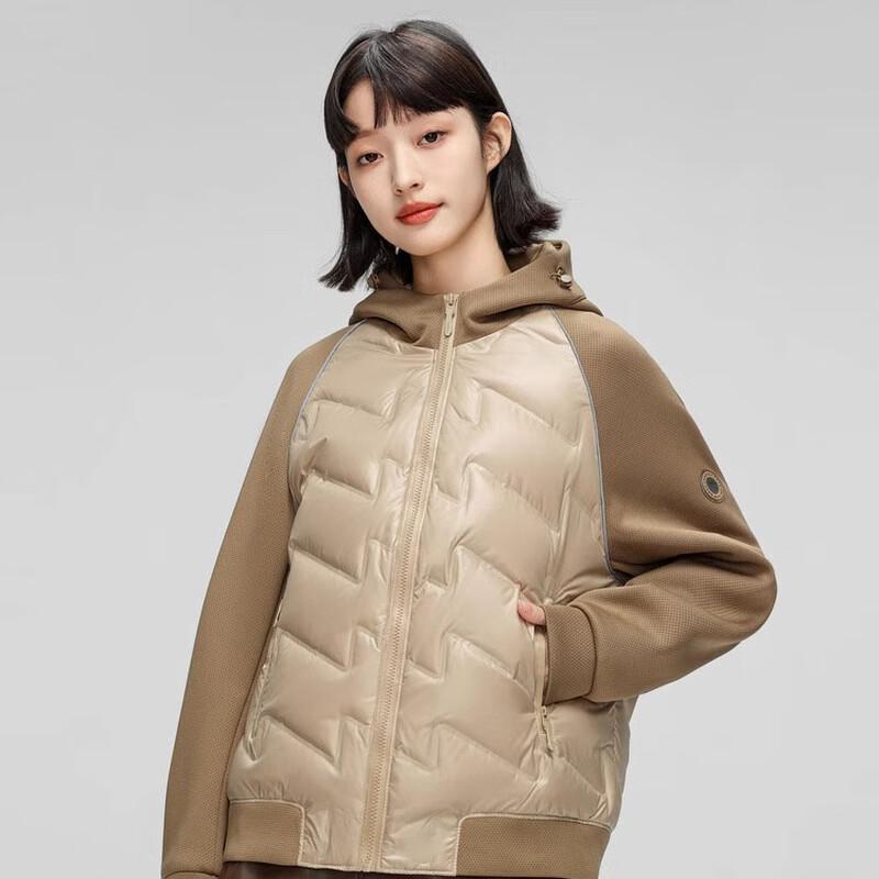 SNOWFLYING Women's Hooded Slim-Fit Short Down Jacket