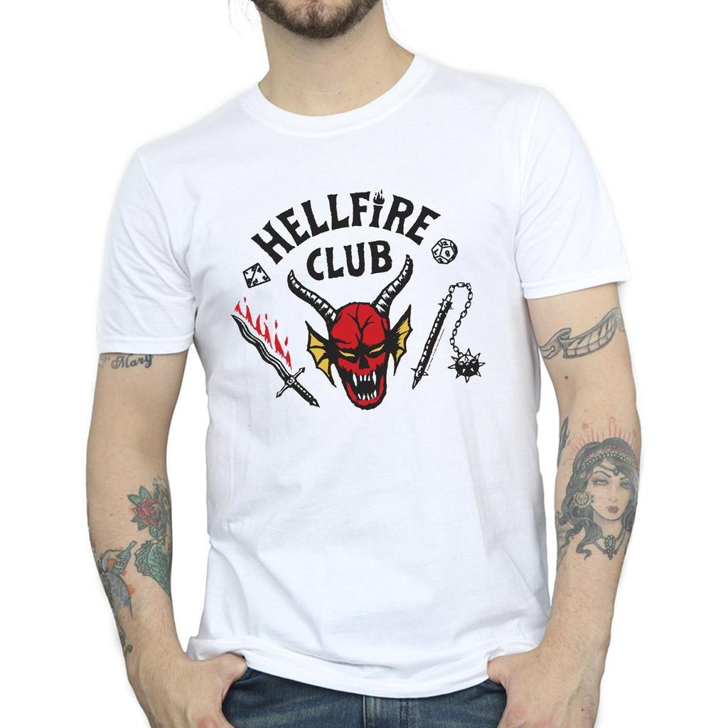 Netflix Mens Stranger Things Hellfire Club T-Shirt