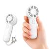Strong Lightweight Heatstroke Portable Carabiner NKG16 White 2026Handheld Fan, Small, Wind, Quiet, (59g), Prevention, Fan, USB, Strap, Included,