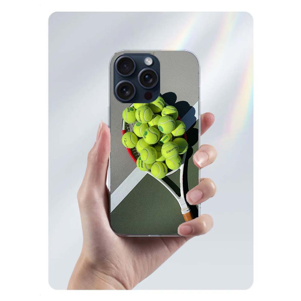 Tennis Sport Capa Handyhülle Für Iphone 17 Air 16 Pro Max 15 12 Pro 14 Plus 17E 16E 11 13 Mini Hüllen Cases Fundas Cell Klar TPU