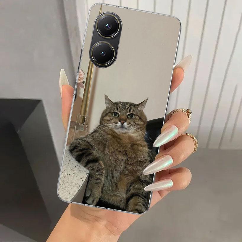 Pet Cat Funny Memes Phone Case for Xiaomi Poco X5 X6 X7 Pro F7 Ultra M7 Redmi 15 15C 13 13C 12 12C 10 10A 10C 9 9A 9C 9T Shell P