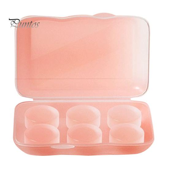 

6 шт. силиконовые беруши шумоподавление моющиеся водонепроницаемые мягкие многоразовые средства защиты органов слуха концерты работа учеба сон бесшумные беруши розовый