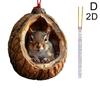 Animal Christmas Ornaments 2D Acrylic Forest Animal Ornaments Cute Christmas Tree Animal Pattern DIY Christmas Tree Decoration