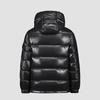 High Shine Winter Down Jacket Unisex Short Hooded Thick Warm Coat Outdoor
