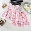 Princess Girl Summer Dress With Floral Print And Breathable Cotton For Toddler Girls