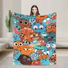 The Amazing World Of Gumballs Blanket  Picnic Flannel Throw Blanket For Couch Bed Warm Soft Design Quality Bedspread Gift Idea