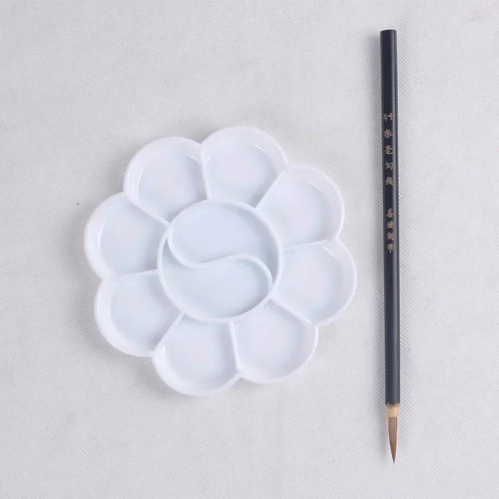 Nuova Palette di Plastica 4 Misure Vassoio Alternative d'Arte Artista Acquerello Forniture Scolastiche per Acrilico Olio Propilene Gouache Artigianato Fai da Te