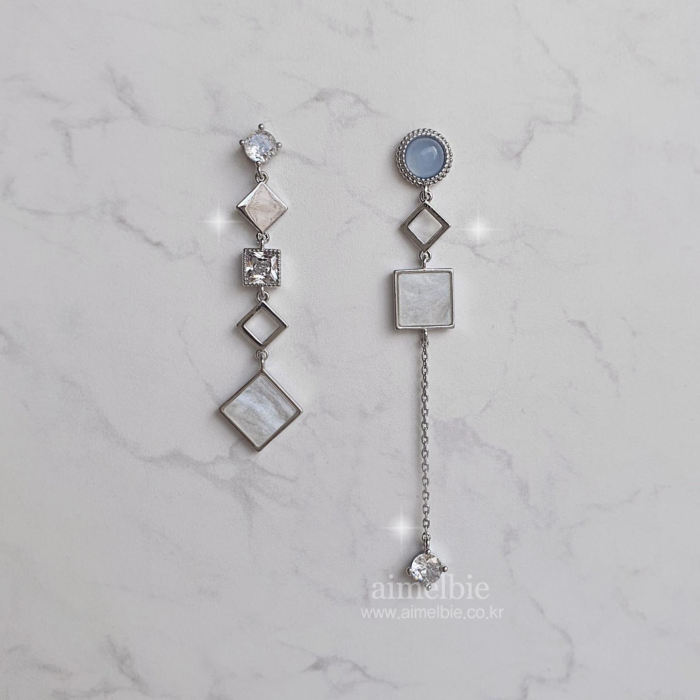 

Сучасні пастельні сині шикарні сережки синій