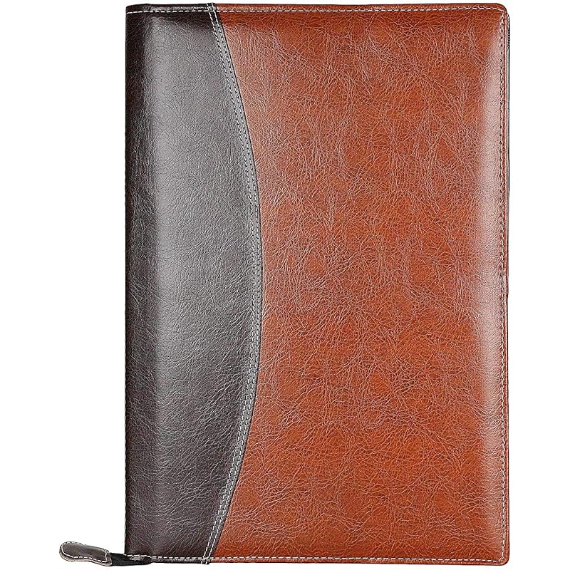Eclet B4 Size Document File Folder Certificates, Legal Paper Holder Pu Leatherette Material Professional Waterproof Chai