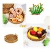 Handmade Wicker Storage Baskets Compact Bread Fruit Organizer for Everyday Use