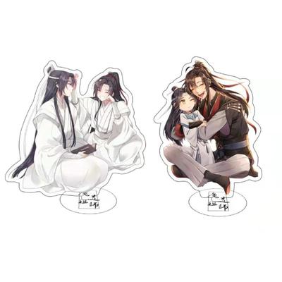 Cantao grandmaster do suporte acrílico demoníaco figura mo dao zu shi wei wuxian lan wangji desktop placa de brinquedo modelo