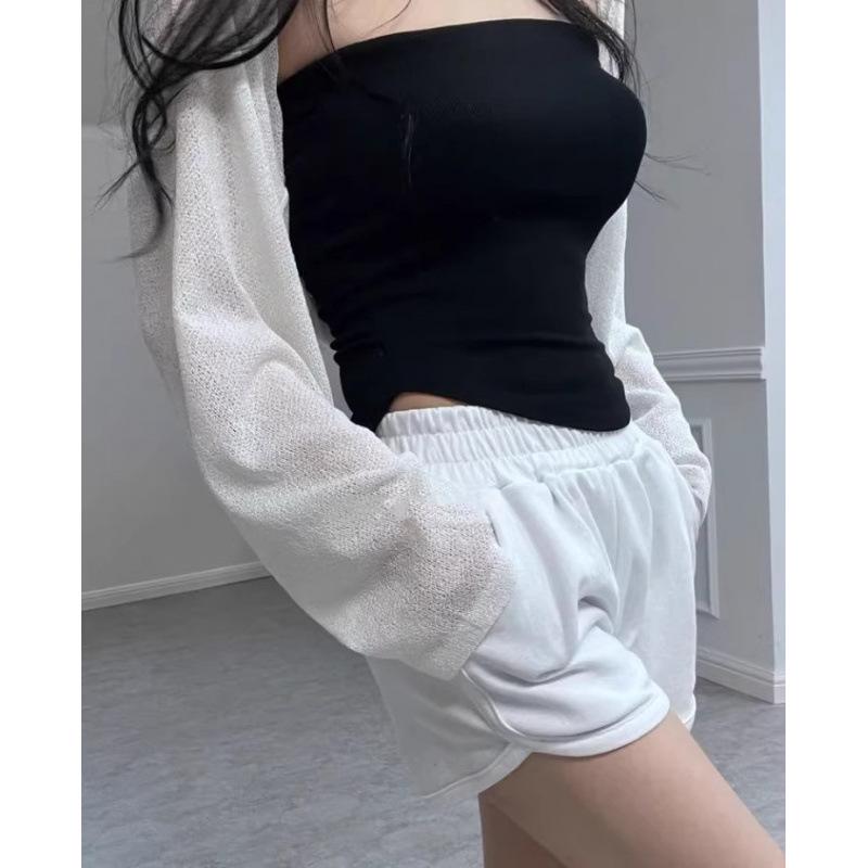 

Women s Solid Color Strapless Camisole with Built-in Chest Pads One Size чорний