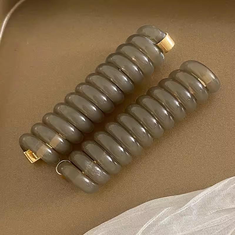 Высокоэластичный японский плетеный телефонный шнур - Прочный, не повреждает волосы, идеально подходит для высоких хвостов