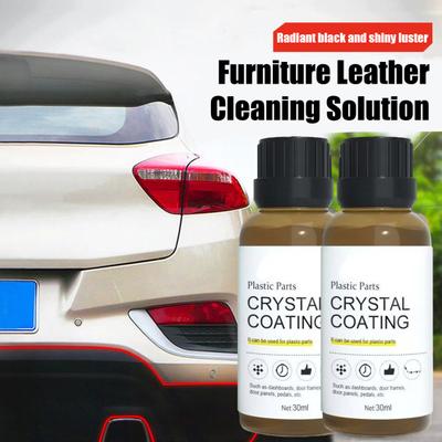 Car Leather Restorer with Sponges 30ml Car Interior Coating Agent Leather Care Solution for Couches Sofas Furniture