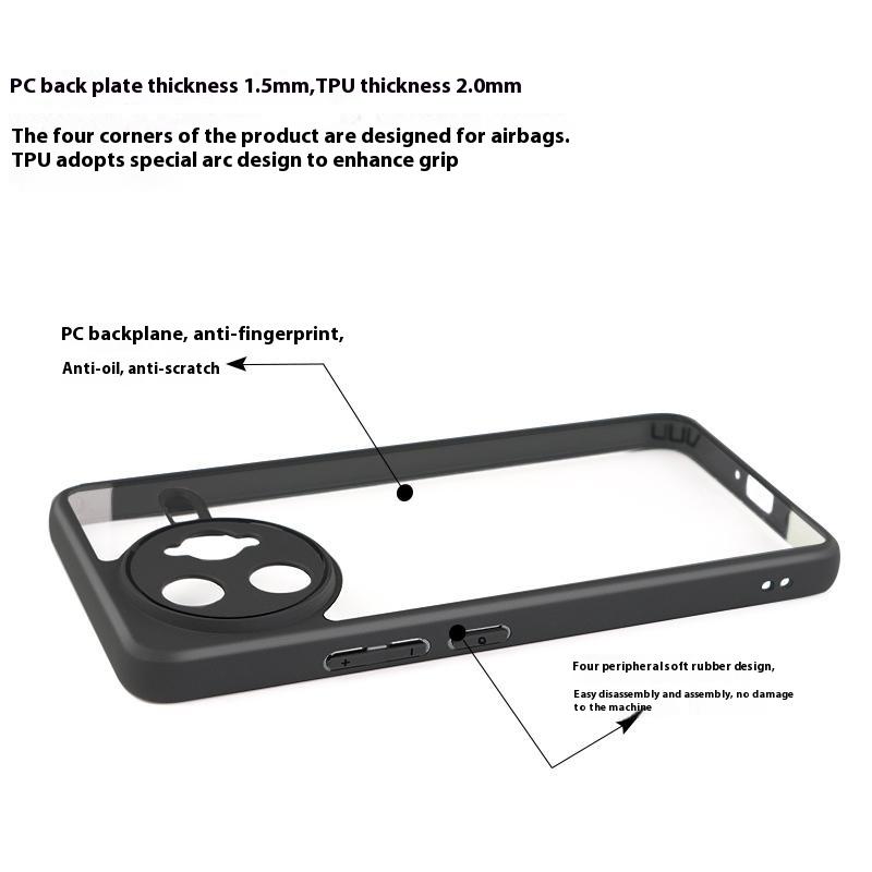 For Oppo Find X8s 5G Case Shockproof PC+TPU Clear Back Phone Cover