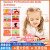 Baby Life Skills Practice Board Children'S Felt Early Education Board Children'S Felt Busy Edition Felt Learning Board