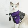 Soft Cat Wizard Hat Cloak Adjustable Pet Witch Costume Funny Cat Wizard Spider Hat  Cosplay Party