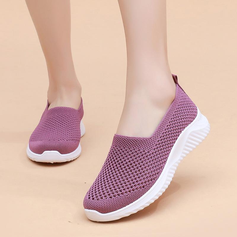 2025 Nuevos zapatos de estilo casual para hombre, zapatos de suela suave, transpirables, de moda, ligeros, zapatos de mujer, zapatos de una sola capa