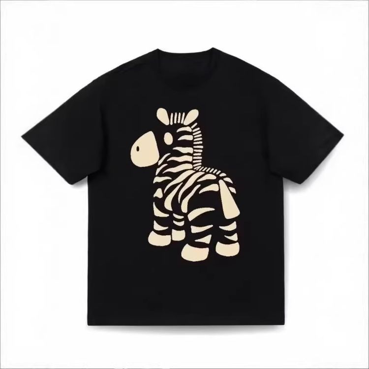 Youth Unisex And Unisex Heavy Short Sleeved TShirt American Style Handsome Summer Casual Loose Top Trendy Streetwear White Black