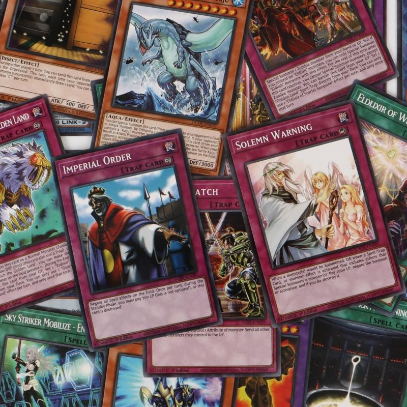 72Pcs/Box Yu gi oh Card in English Eldlich Sky Striker Virtual Word YU GI OH Master Duel Competitive Deck Trading Card Game