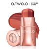 Lipstick Blush Stick 3-in-1 Eyes Cheek Lip Tint Smooth Lightweight Long-wear Cream Multi-use Stick Blush Lipstick Makeup