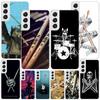 Musical Instrument Drum Rock Phnoe Case for Samsung Galaxy S26 S25 Edge S23 S24 Ultra S22 Plus S21 S20 FE Unique Cover Soft Coqu