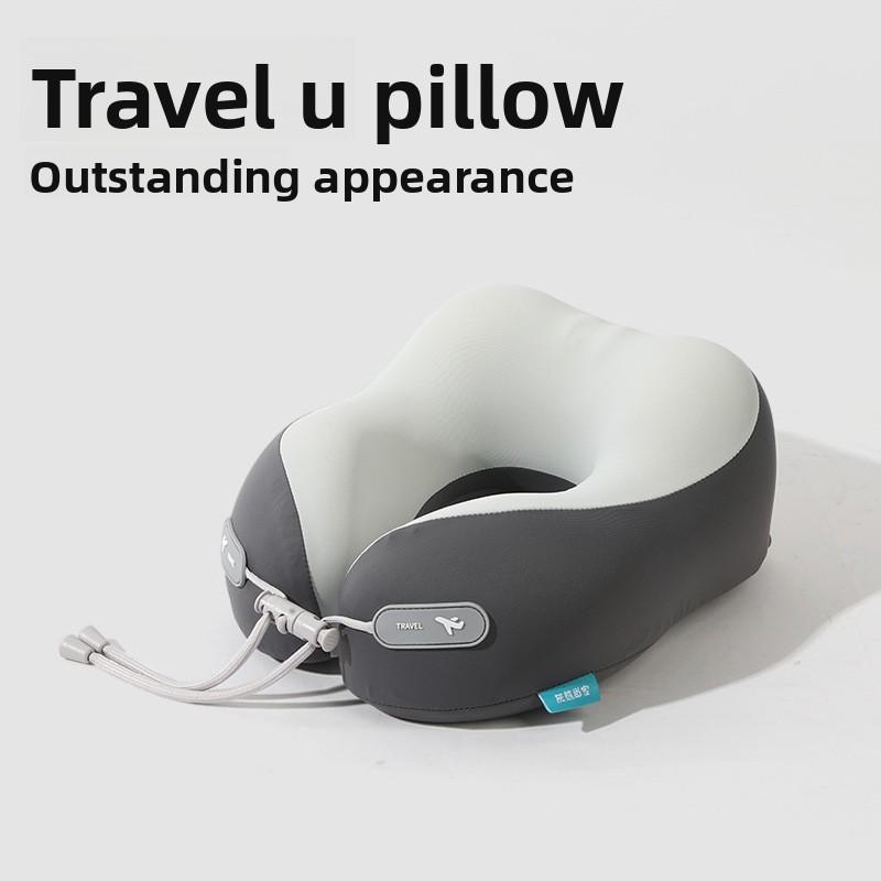 1pc Cool U-shaped Pillow Memory Foam Neck Pillow Portable and Storage Travel Neck Pillow Essential Travel Pillow for Trips