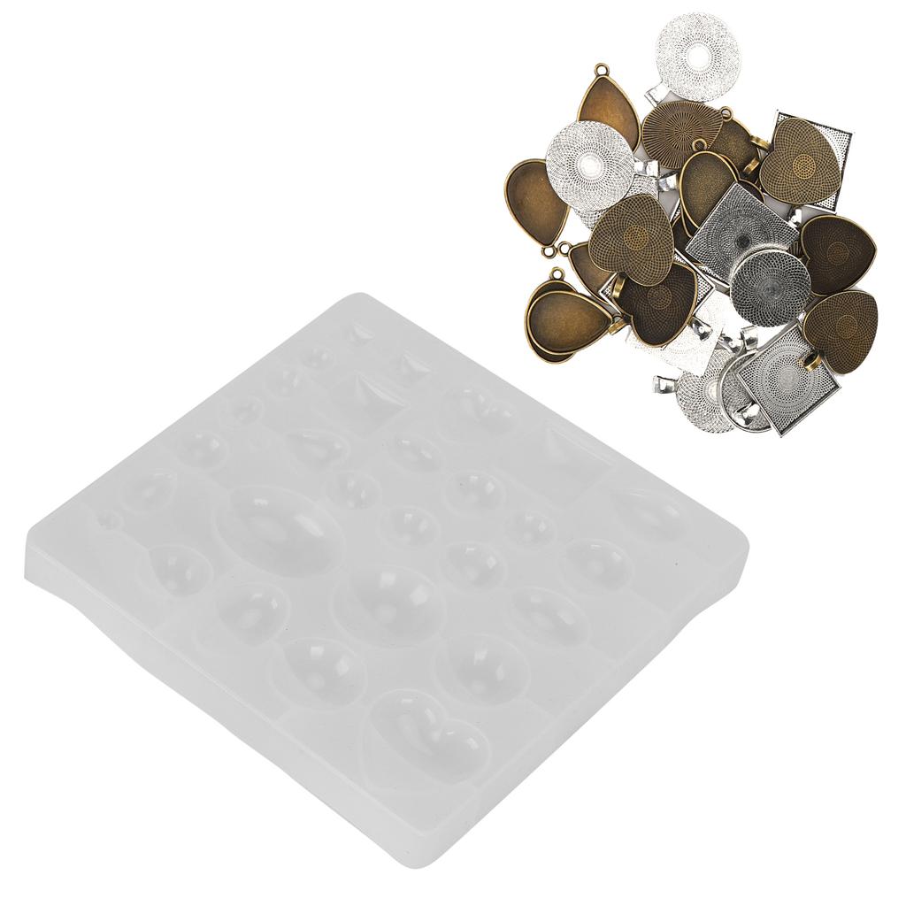 Pendant Trays Molds Silicone Jewelry Casting Molds DIY Jewelry Craft Making Mold Supplies