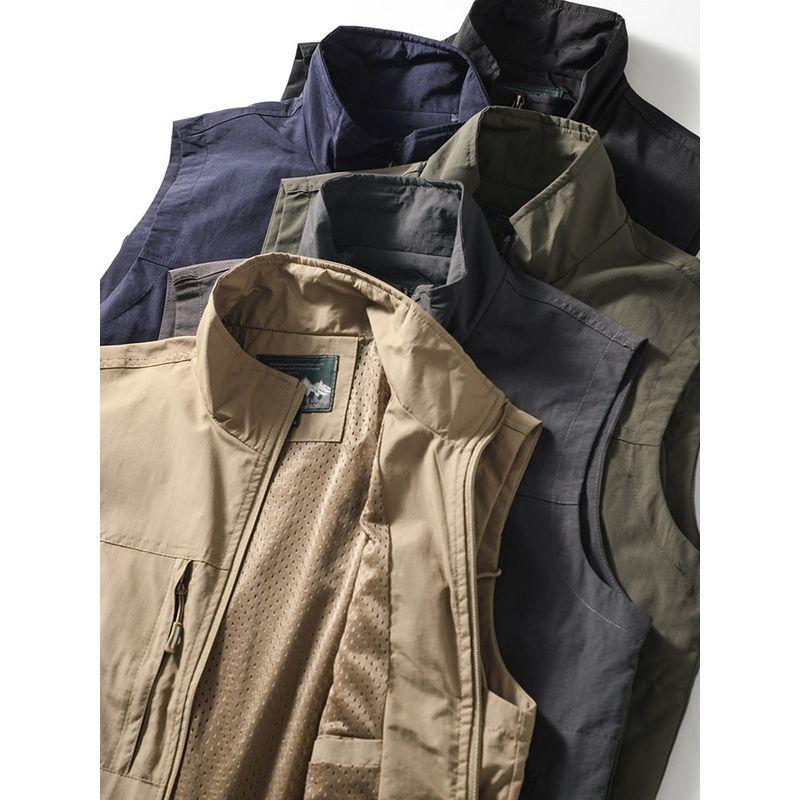 American Retro Tactical Vest Export Photography Parka