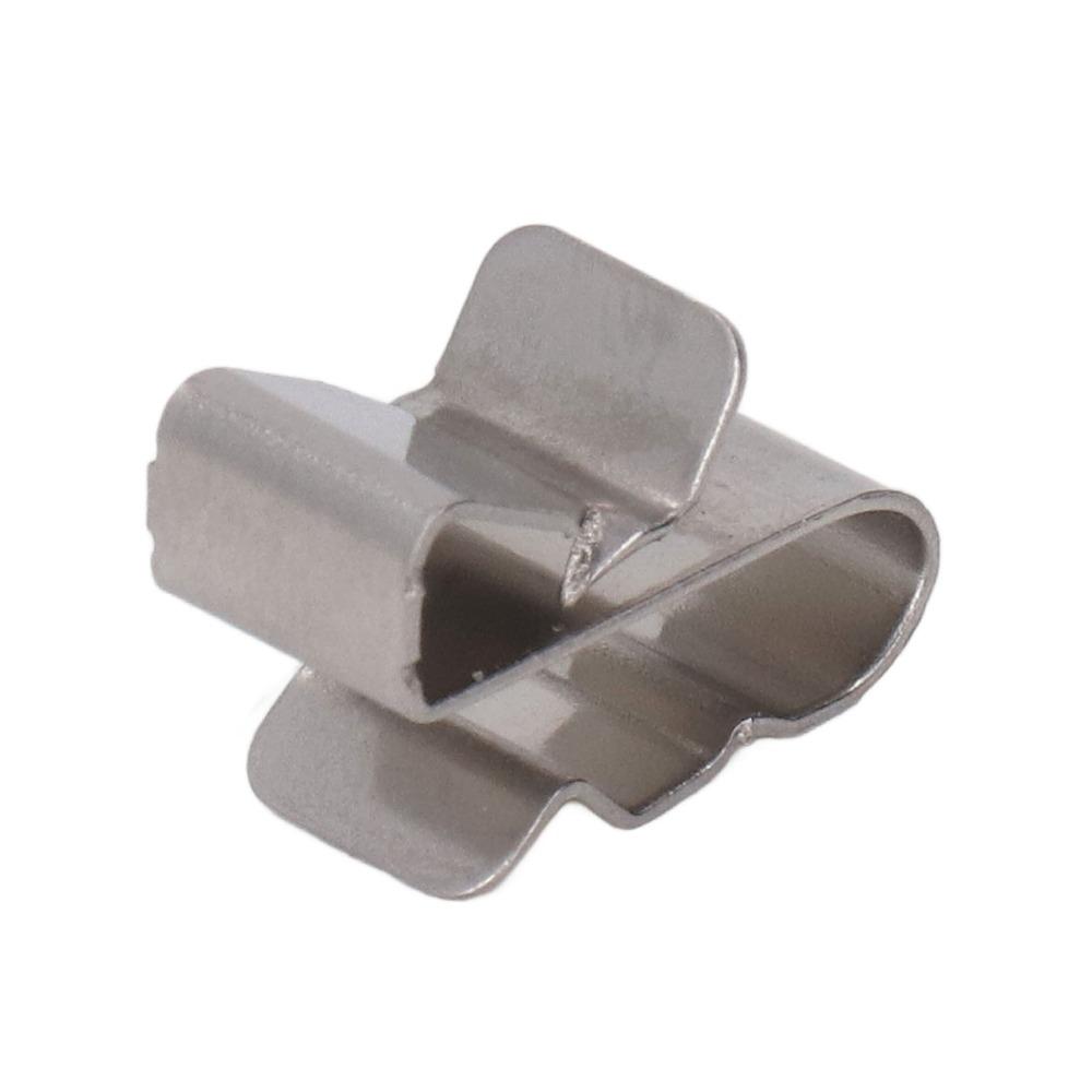 50pcs Metal Clamps Solar Panel Wire Clamps Stainless Steel Cable Clips  For PV Wiring