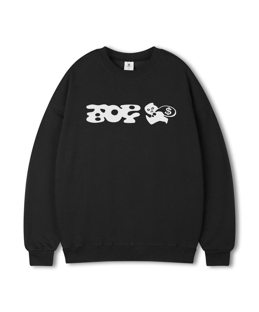 TOPBOY Intruder Oversized Printed Sweatshirt